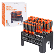 Набор отвёрток, бит и головок 100пр. в подставке (SL, PH, PZ, HEX, TORX, SQUARE)