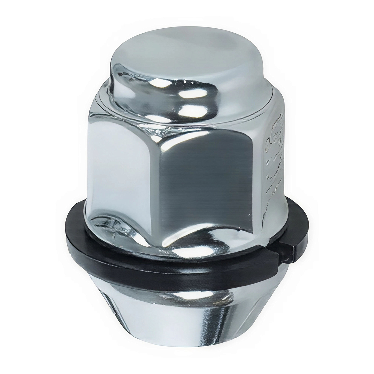 Гайка колесная M12x1,5x33, конус с пластиковой шайбой, ключ 21, закрытая, хром, 20 шт для а/м KIA