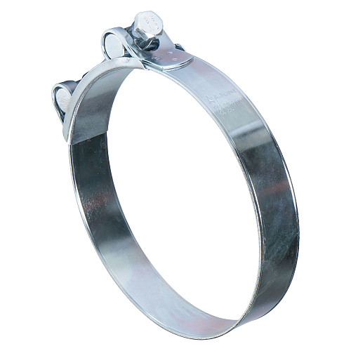 Хомут силовой 122-130/24мм, шарнирный, W1(оцинк.)