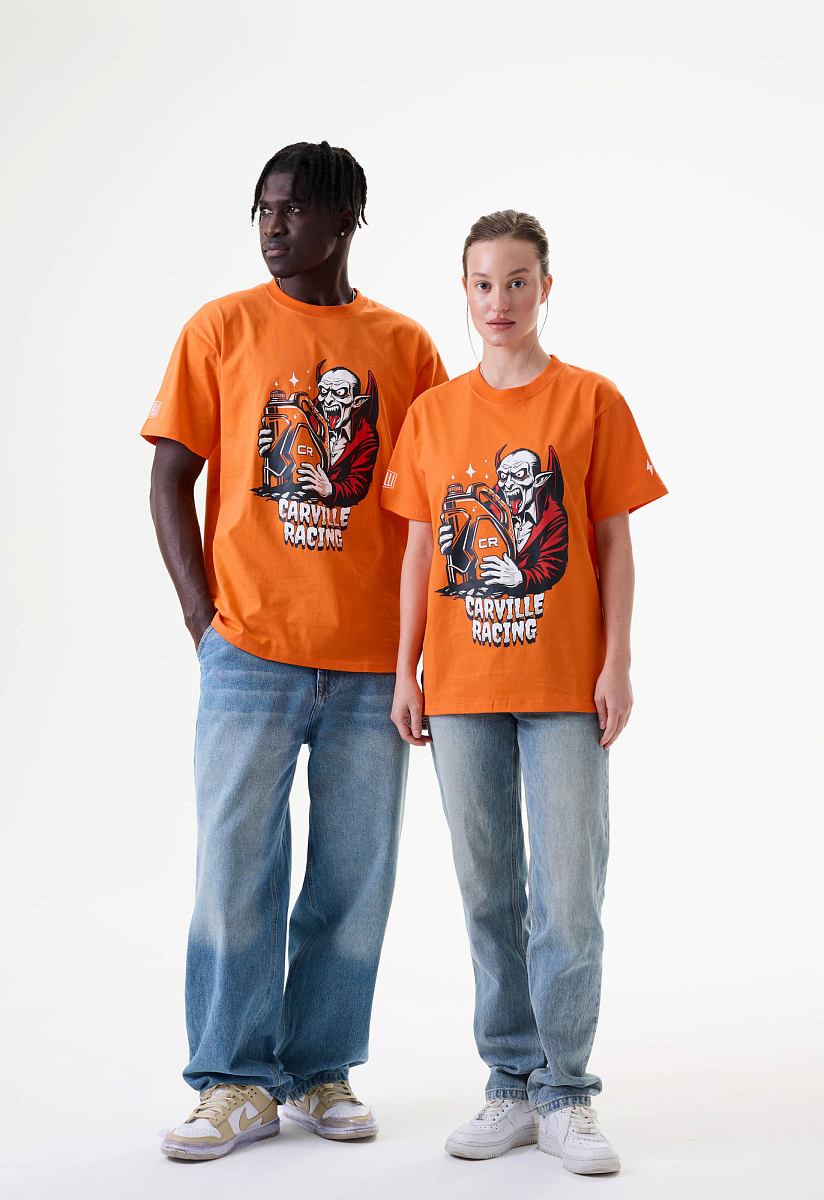 Футболка взрослая CR оранжевая