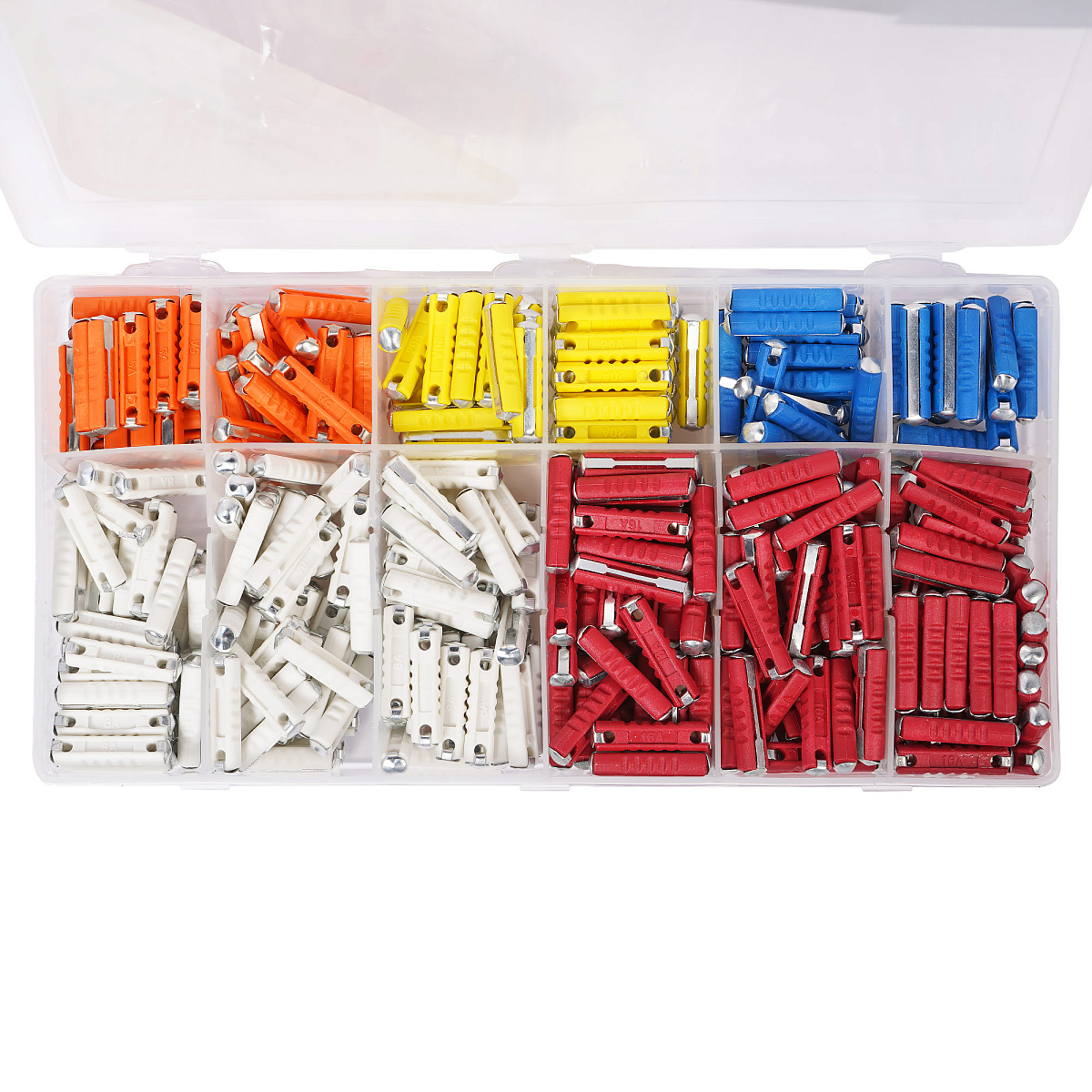 Предохранители "цилиндрические" в пласт.коробке (360 шт. 5-25А)