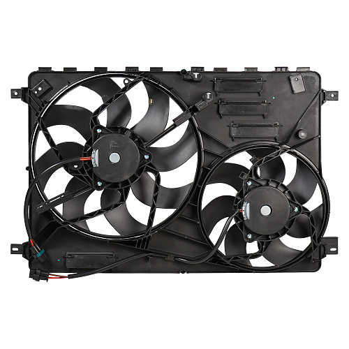 Электровентилятор охлаждения для автомобилей Volvo XC60 (08-)/XC70 (06-) (2 вент.) (с кожухом)