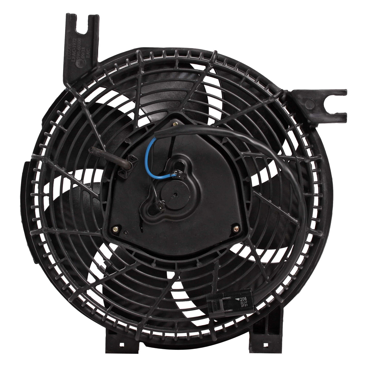 Электровентилятор кондиционера для автомобилей Toyota Land Cruiser Prado 150 (09-) 2.8D/3.0D/4.0i (с кожухом)