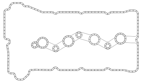 Прокладка клапанной крышки для а/м Mitsubishi Outlander (07-)/ASX (10-) 1.8i/2.0i/2.4i