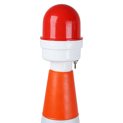 Фонарь сигнальный светодиодн. ФС-4.1,215/85 мм для дорожных конусов/вех/барьер.,столб., пластик, красный