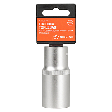 Головка торцевая 1/2"DR двенадцатигранная 27мм, L=78мм пласт.подвес