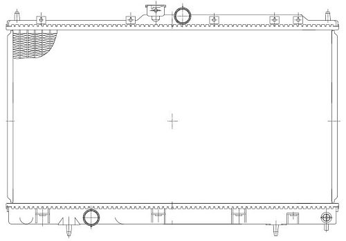 Радиатор охлаждения для автомобилей Lancer IX (00-) 1.3i/1.6i/2.0i MT