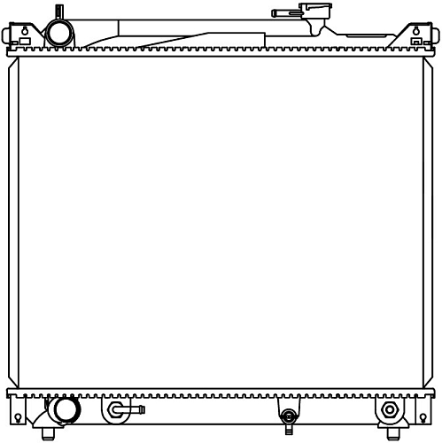 Радиатор охлаждения для автомобилей Suzuki Grand Vitara (98-)/Escudo II (96-) 2.0i/2.5i M/A