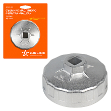 Съемник масляного фильтра "Чашка" 74мм, 14 граней