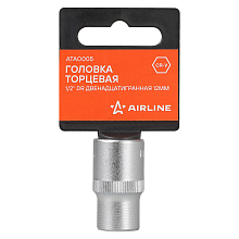 Головка торцевая 1/2"DR двенадцатигранная 12мм, L=38мм пласт.подвес