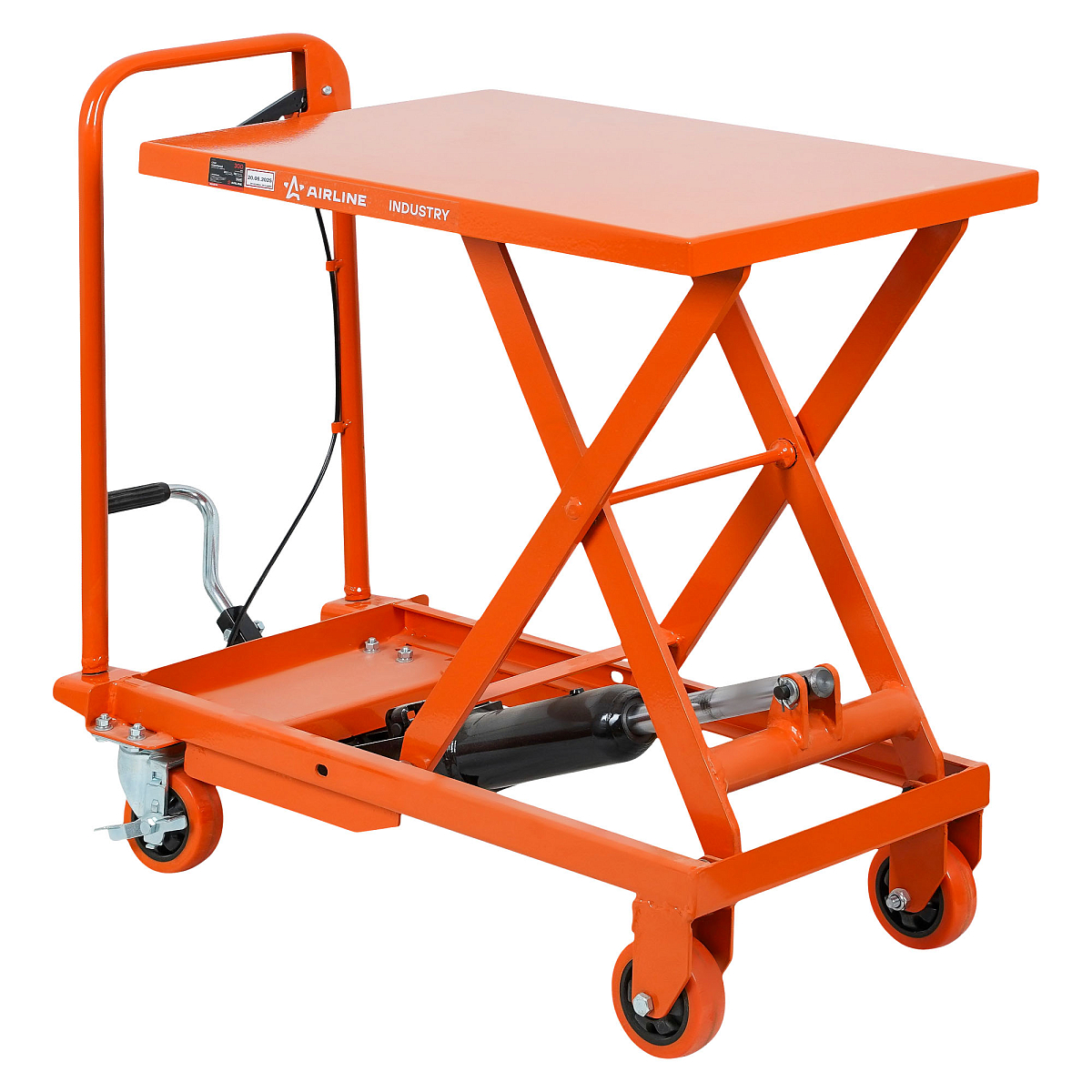 Стол подъемный гидравлический г/п 300кг 240-720мм передвижной, платформа 700x450мм