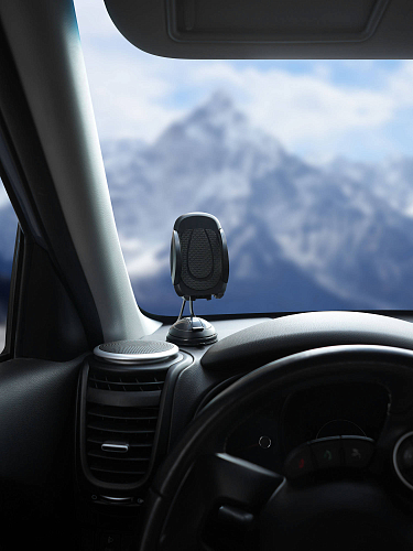 Держатель для телефона автомобильный на лоб. стекло/торпедо на металлической штанге