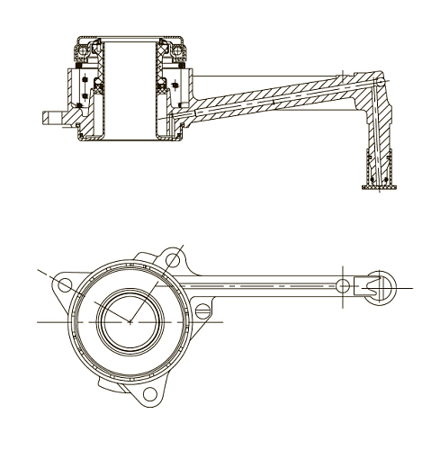Муфта выключения сцепления для автомобилей VW Tiguan (07-) 1.4 TSI
