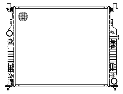 Радиатор охлаждения для автомобилей ML/GL (W164) (05-) AT