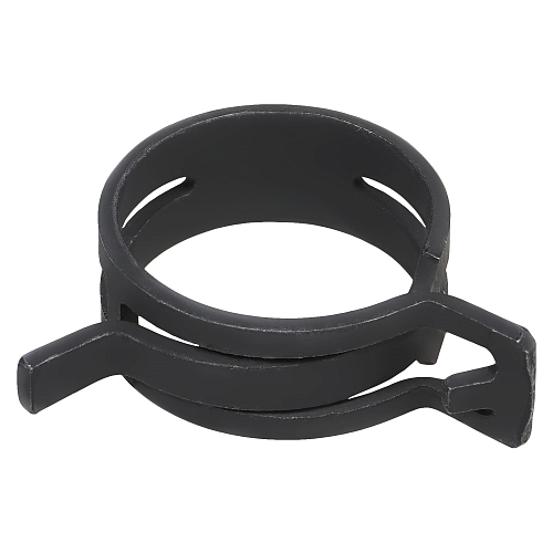 Хомут пружинный 29 (27-31,5/12мм), мин.28мм, самозажимной, хром-цинк(dacromet),черный