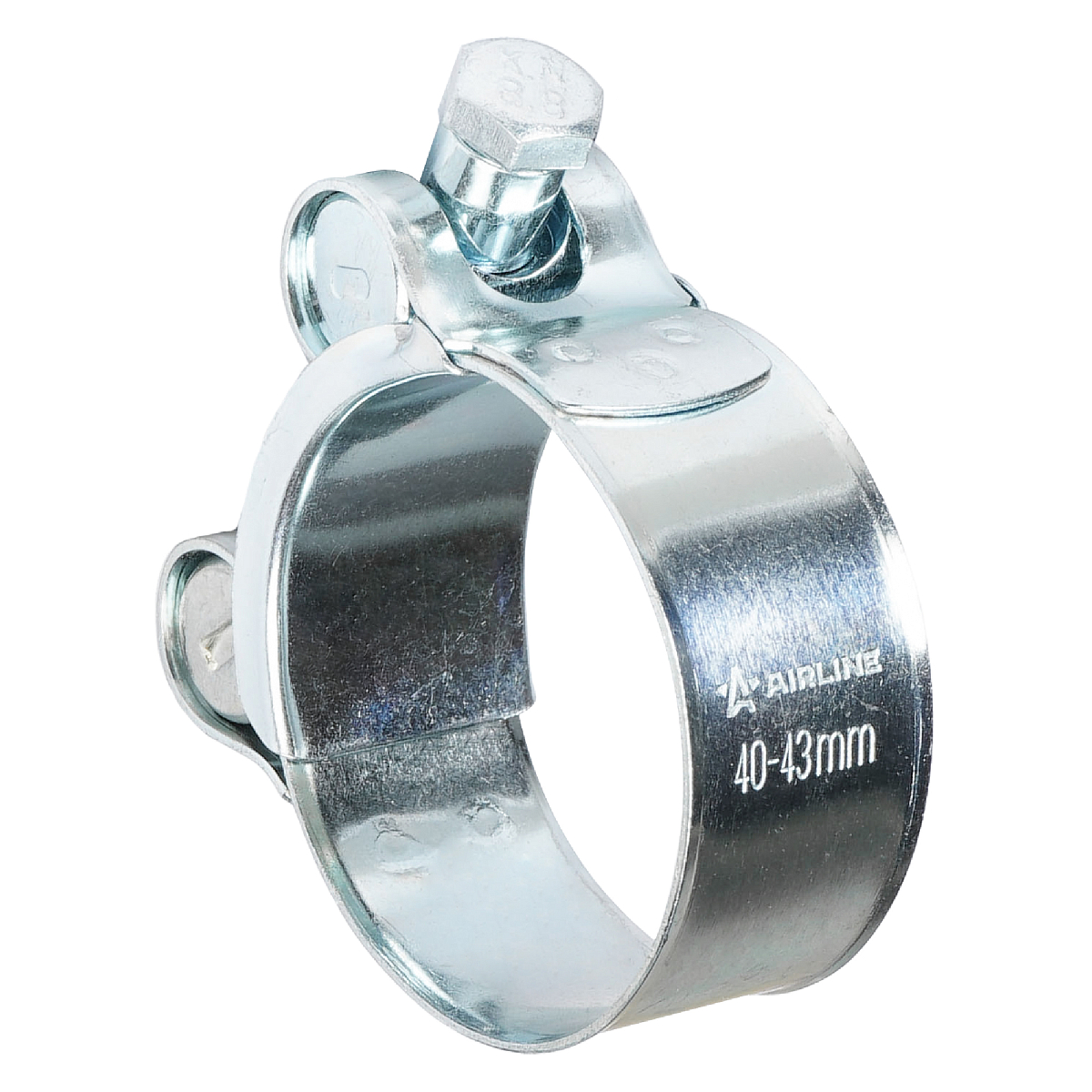 Хомут силовой 40-43/20мм, шарнирный, W1(оцинк.)