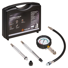 Компрессометр для бензиновых двигателей PRO, набор 5пр., пласт. кейс