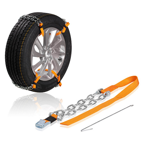 Цепи (браслеты) противоскольжения для лег.авто (колёса 165-205 мм), к-т 6 шт.