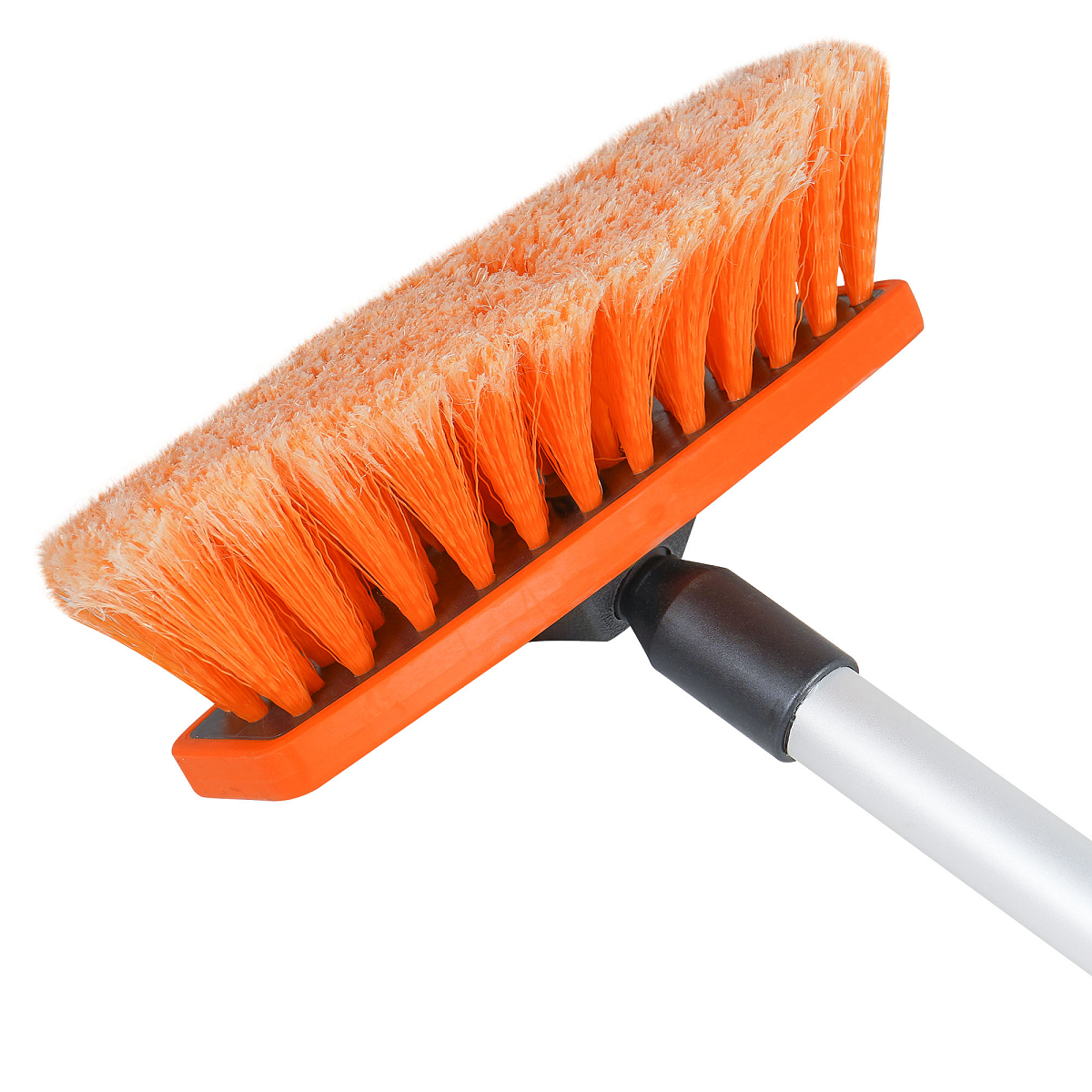 Швабра с насадкой для шланга, щеткой 20см и ручкой 150см