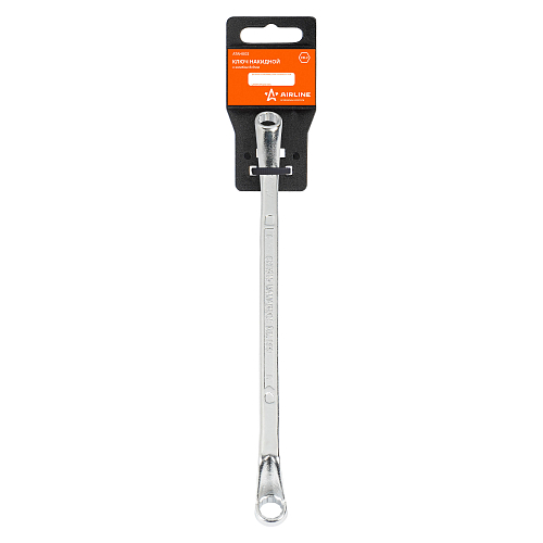 Ключ накидной с изгибом 8х9мм, пласт.подвес