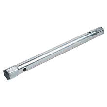 Ключ свечной трубчатый двусторонний 16x21мм, 280мм, резиновый фиксатор