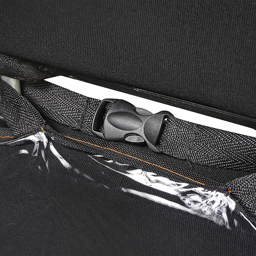 Накидка защитная на спинку переднего сиденья (65*50 см), ПВХ, прозрачная, с карманами