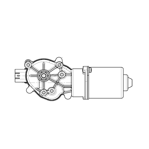 Моторедуктор стеклоочистителя для автомобилей Honda Civic (05-) (гайка М10, перед.)