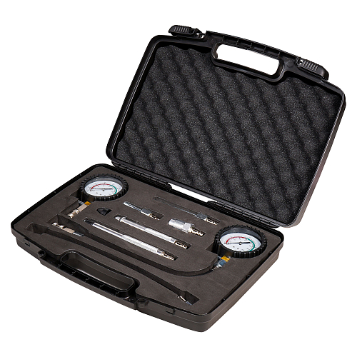 Компрессометр для бензиновых и дизельных двигателей PRO, набор 11пр., пласт кейс