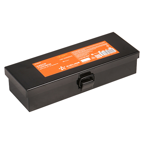 Набор головок ударных 1/2"DR L=38мм, 15пр. (10-32мм) металл.кейс