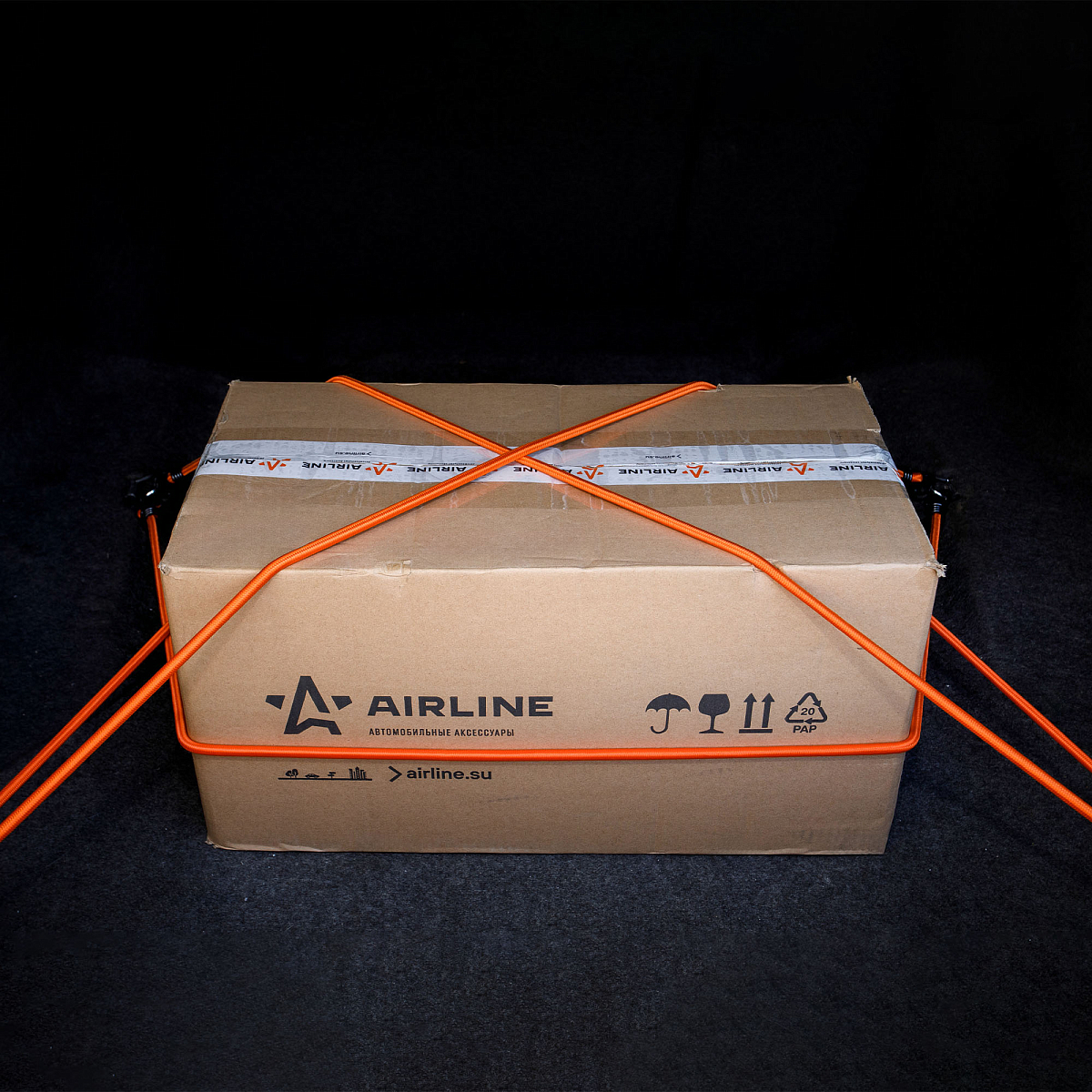 Резинки-стяжки набор 6 шт.: 2 шт.-60см, 2шт.-80см, 2шт-100см, D-8 мм (металлические крючки)