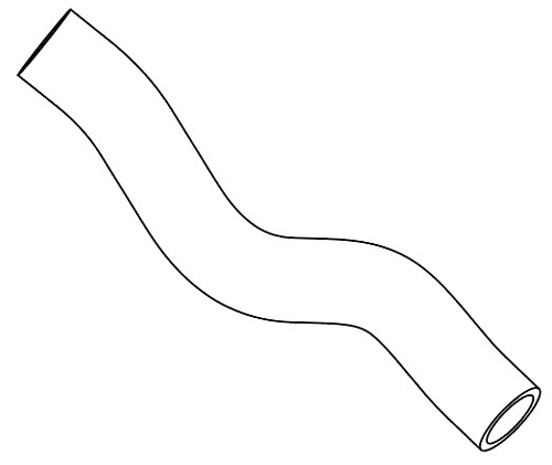 Патрубок охл. для а/м Toyota Camry (11-) 2.5i АТ [2AR-FE] верх. (EPDM, 1 шт.)