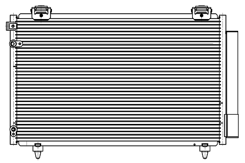 Радиатор кондиционера для автомобилей Avensis (03-) 1.6/1.8i/2.0D