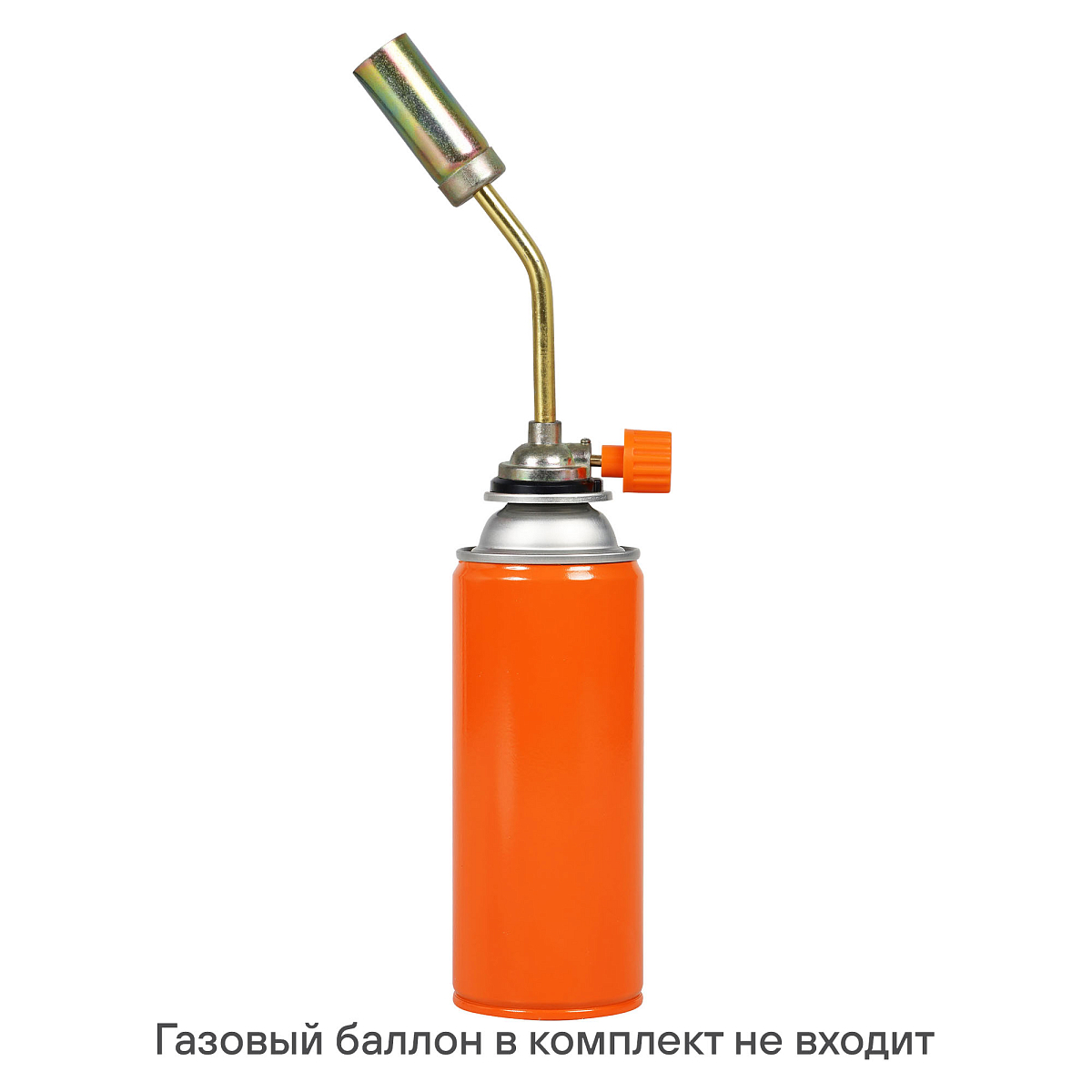 Горелка газовая на цанговый баллон, ручной поджиг, 20*6,8*4 см