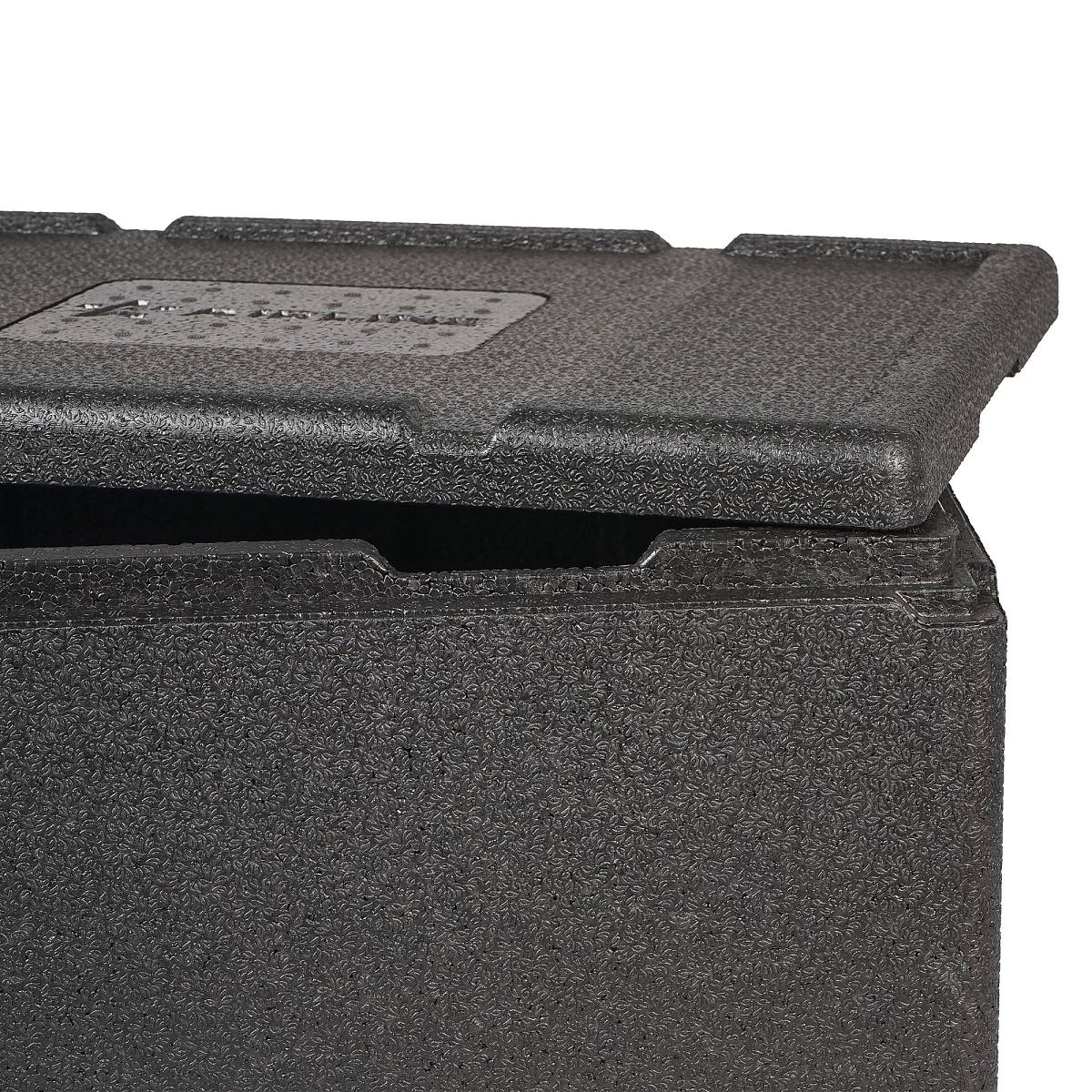 Термоконтейнер с крышкой 46 л, 600*400*320мм, ВПП, цвет черный