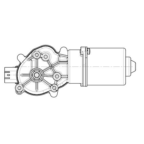 Моторедуктор стеклоочистителя для автомобилей Mitsubishi Lancer X (07-) (перед.)