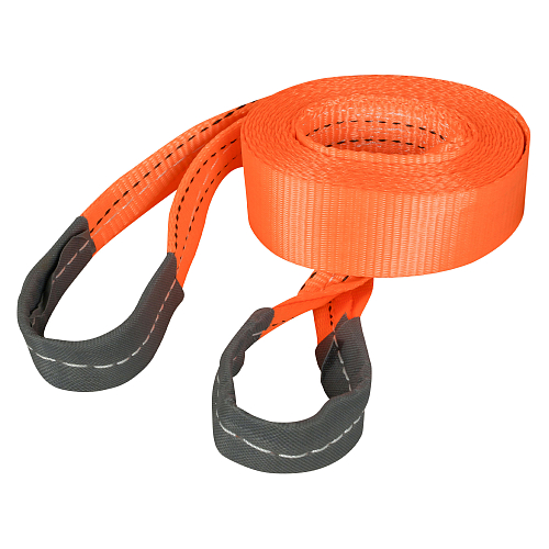 Трос VIP буксировочный усиленный (лента) 3 т, 5 м, без крюков, с мешком