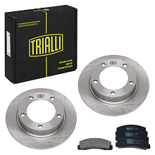 Комплект тормозных дисков и колодок для автомобилей Лада 2121 передняя ось (диск тормозной 2 шт. + колодки тормозные 1 комплект)