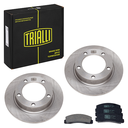 Комплект тормозных дисков и колодок для автомобилей Лада 2121 передняя ось (диск тормозной 2 шт. + колодки тормозные 1 комплект)