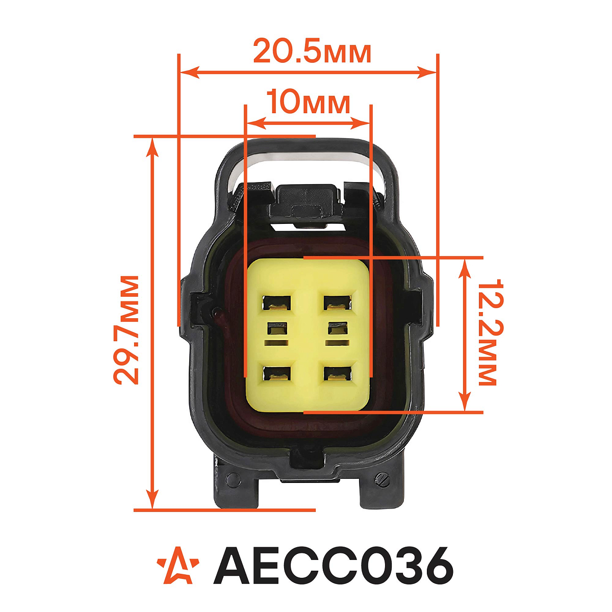 Разъём 4 pin с проводами для датчика кислорода Chevrolet, Nissan, Hyundai