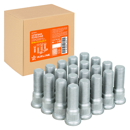 Шпилька колесная M14x1,5x30x50,5, d посадки 16,3, дакромет для а/м Toyota/Lexus