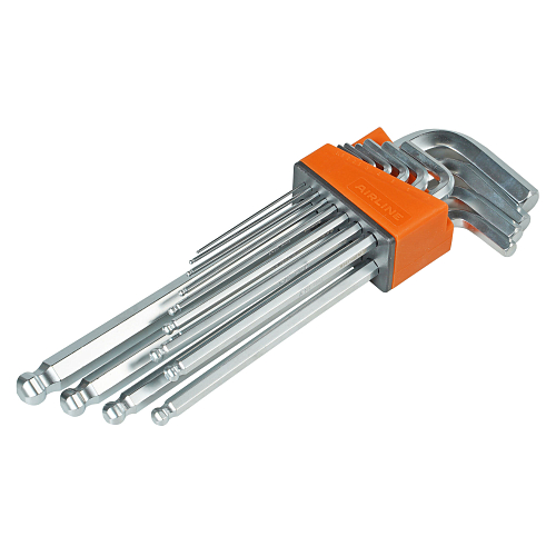 Набор ключей шестигранных удлинённых с шаром 12пр. (1.5-14мм) пласт.подвес