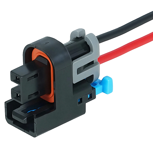 Разъем 2 pin с проводами для топливной форсунки Chevrolet Lacetti, Aveo, Lanos