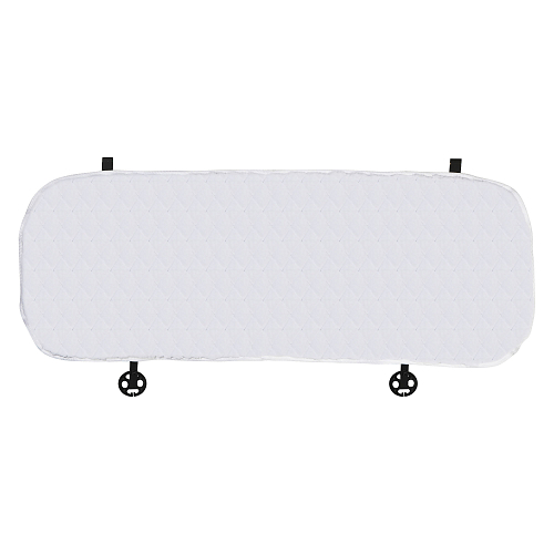 Накидка из искусственного меха, белая с коротким ворсом, на заднее сиденье, 1 шт.