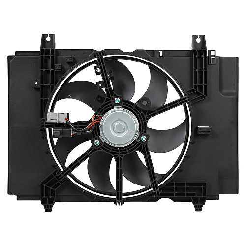 Электровентилятор охлаждения для автомобилей Nissan Juke (10-) 1.6i (с кожухом)
