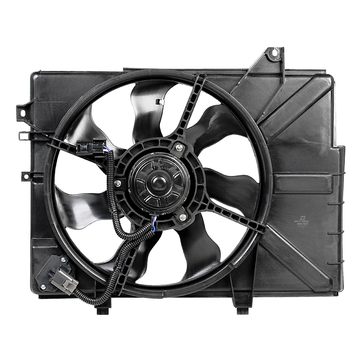 Электровентилятор охлаждения для автомобилей Hyundai Getz (02-) AT A/C+ (с кожухом)