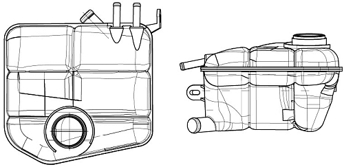 Бачок расширительный охл. жидкости для автомобилей Focus I (98-)/Transit Connect (02-)