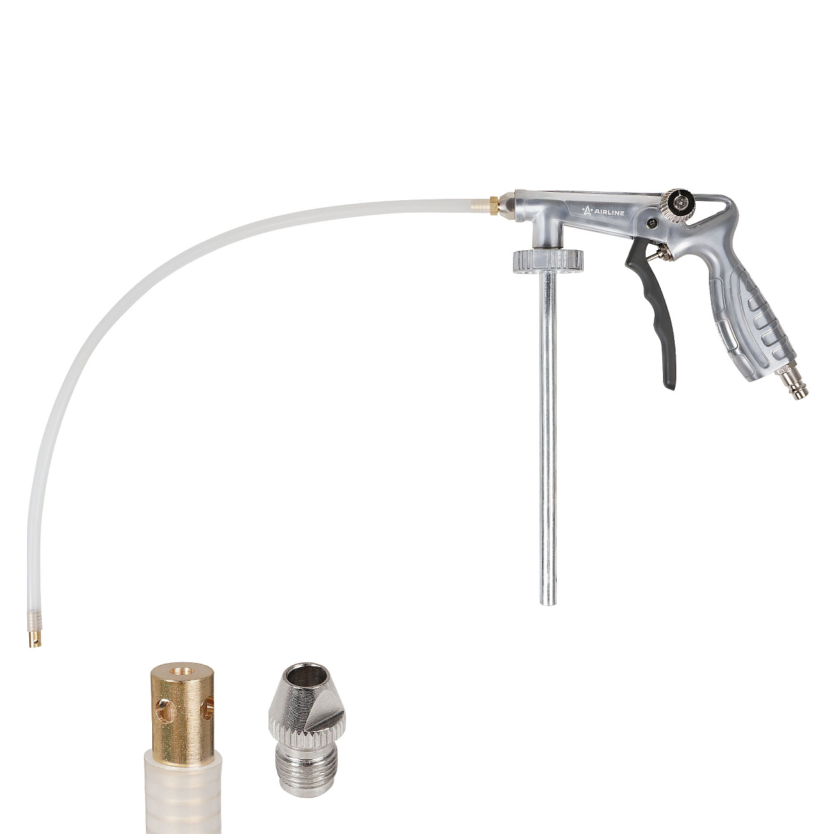 Пистолет для антигравийных и антикорр. составов PRO с гибким соплом, регулятор давления