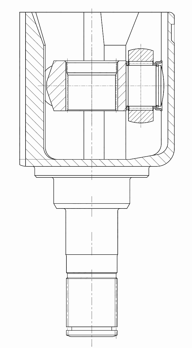 ШРУС внутренний левый для автомобилей Geely Emgrand 7 (17-) 1.8i CVT