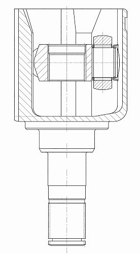 ШРУС внутренний левый для автомобилей Geely Emgrand 7 (17-) 1.8i CVT