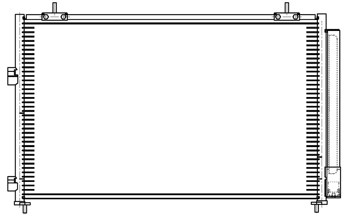 Радиатор кондиционера для автомобилей RAV4 (13-)